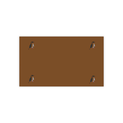 Post-it® Note Pads: Crazy Penguin World Logo Brown