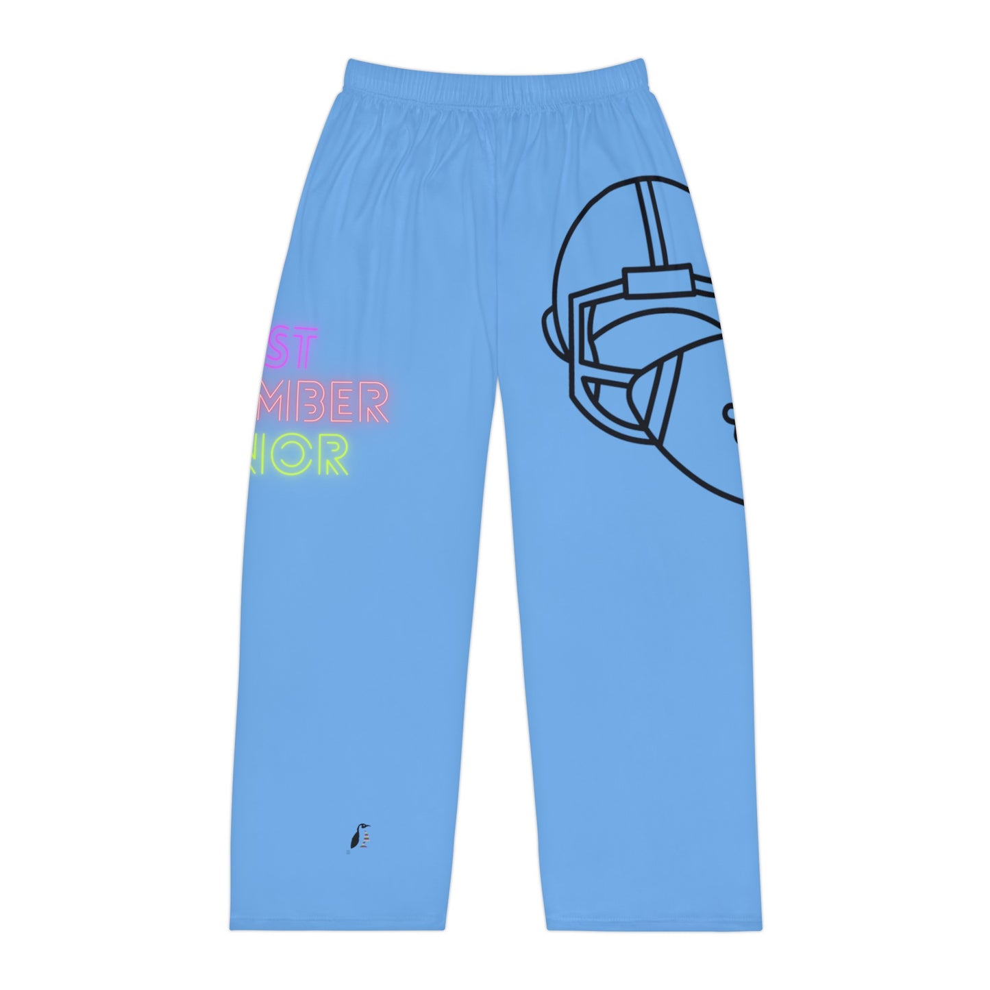 Men's Pajama Pants: Football Lite Blue