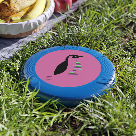Frisbee: Crazy Penguin World Logo Lite Pink