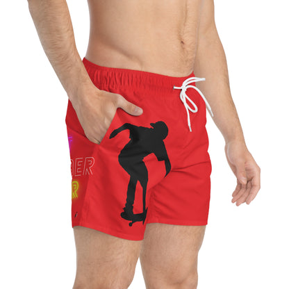 Swim Trunks: Skateboarding Red