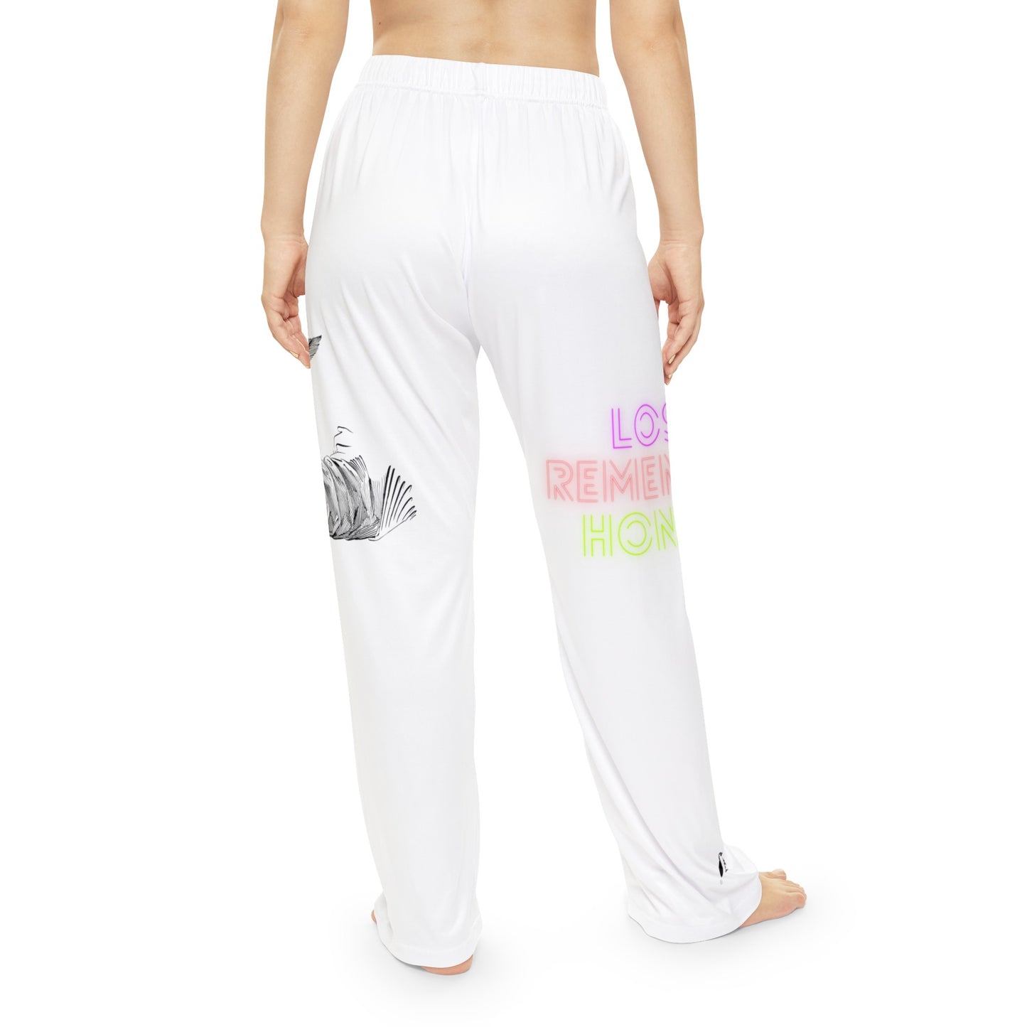 Women's Pajama Pants: Writing White