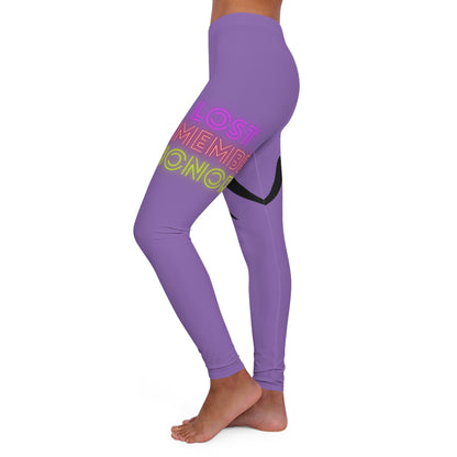 Women's Spandex Leggings: Wrestling Lite Purple