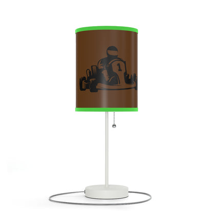 Lamp on a Stand, US|CA plug: Racing Brown