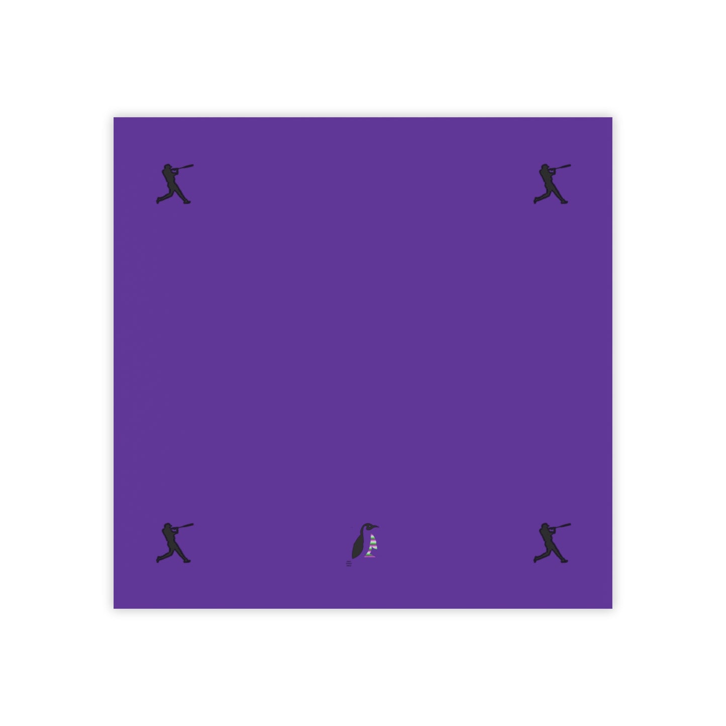 Post-it® Note Pads: Baseball Purple