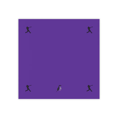 Post-it® Note Pads: Baseball Purple