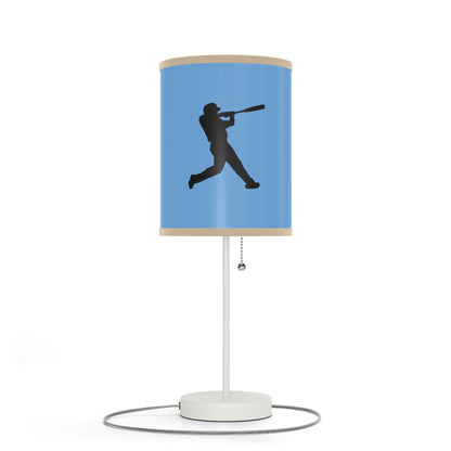 Lamp on a Stand, US|CA plug: Baseball Lite Blue