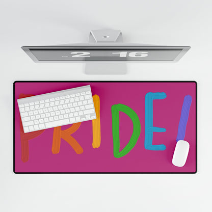 Desk Mats: LGBTQ Pride Pink