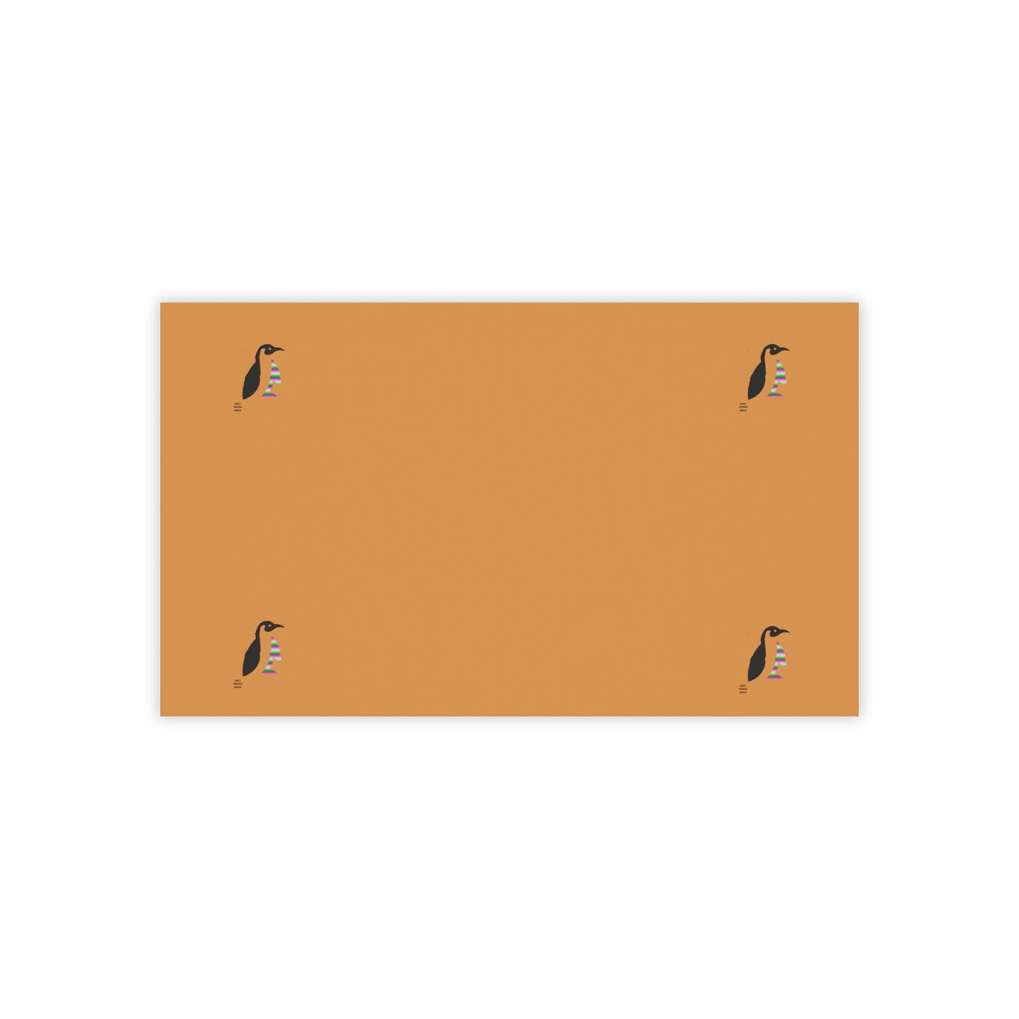 Post-it® Note Pads: Crazy Penguin World Logo Lite Brown