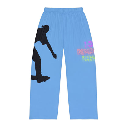 Men's Pajama Pants: Skateboarding Lite Blue