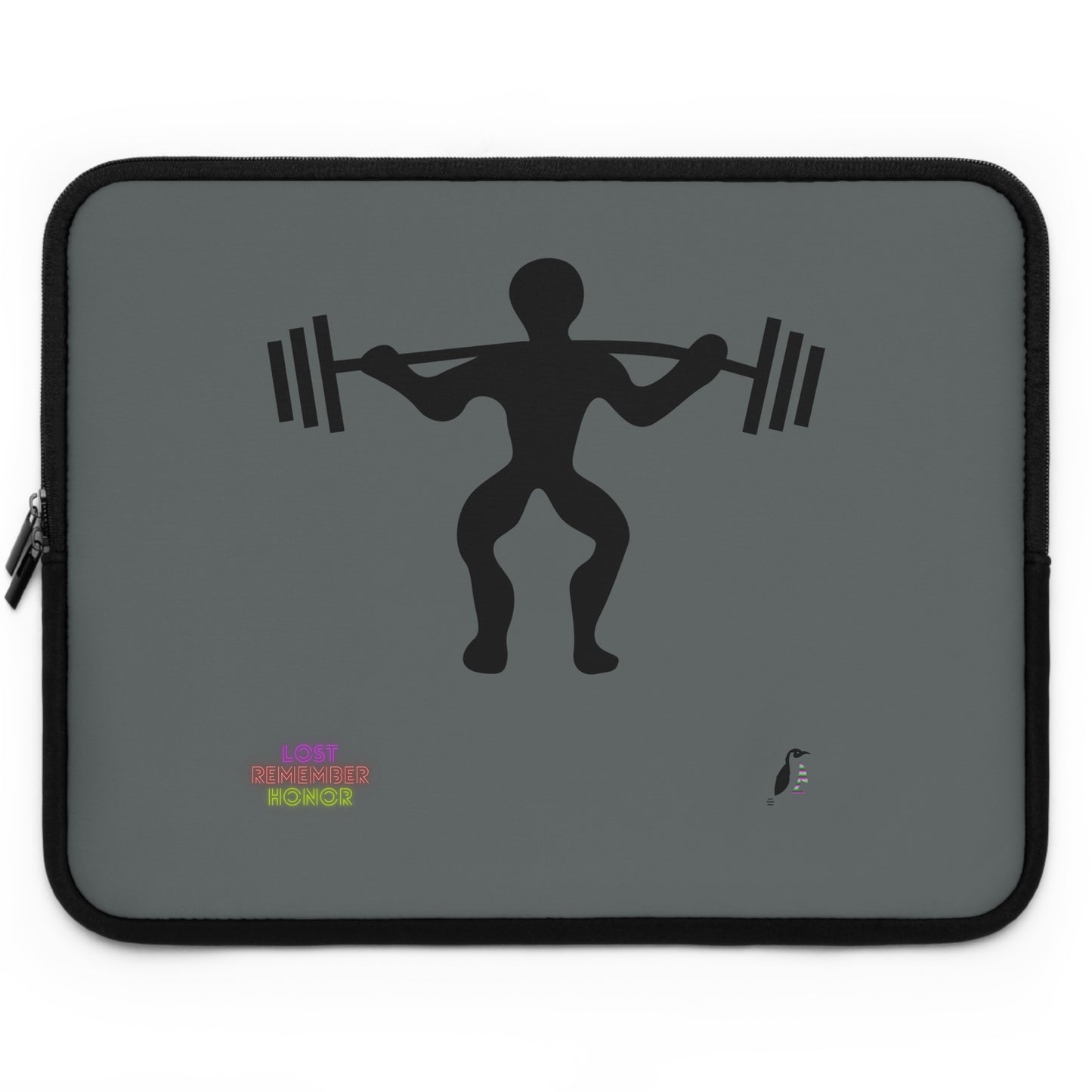 Laptop Sleeve: Weightlifting Dark Grey