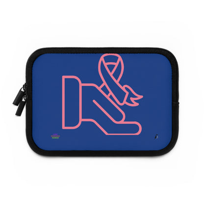 Laptop Sleeve: Fight Cancer Dark Blue