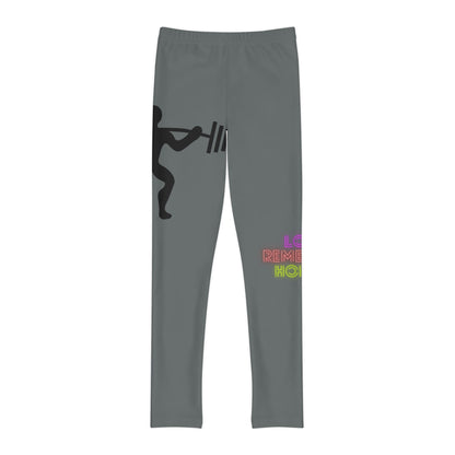 Youth Full-Length Leggings: Weightlifting Dark Grey