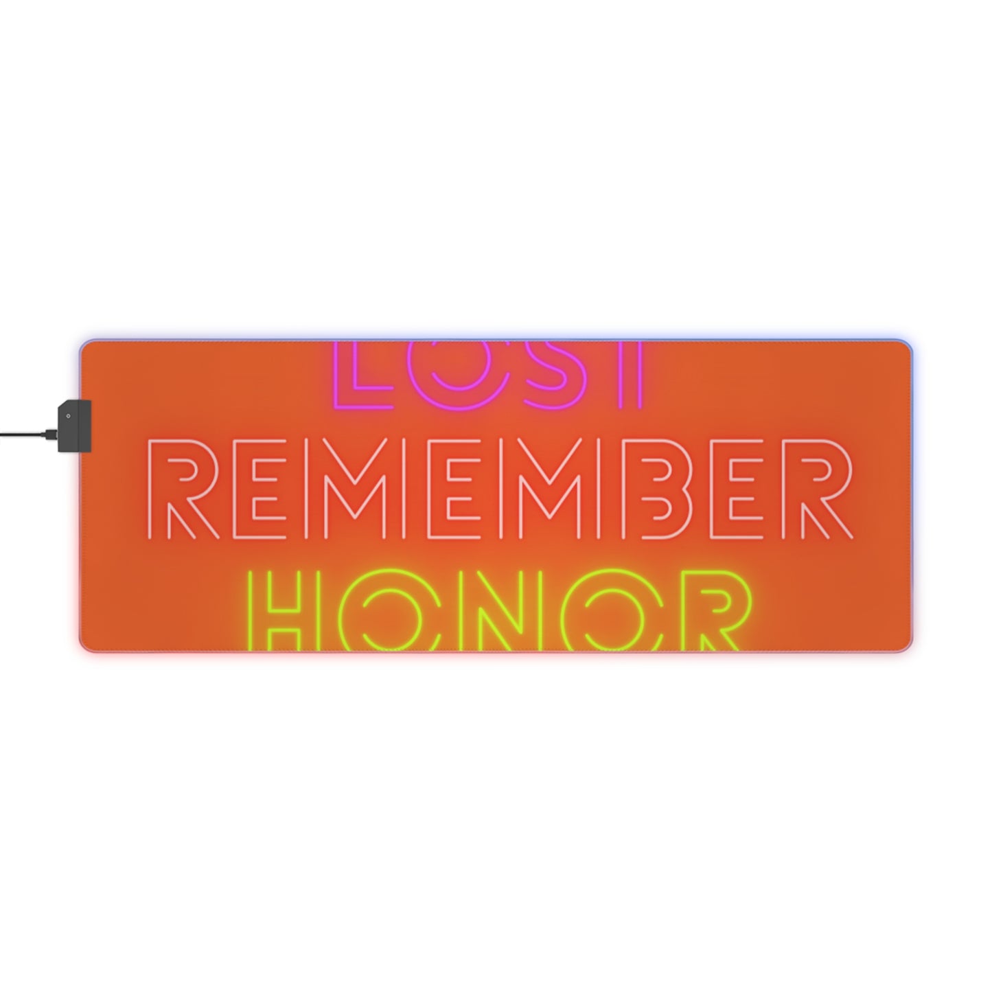 LED Gaming Mouse Pad: Lost Remember Honor Orange