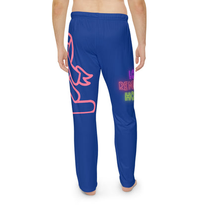 Men's Pajama Pants: Fight Cancer Dark Blue