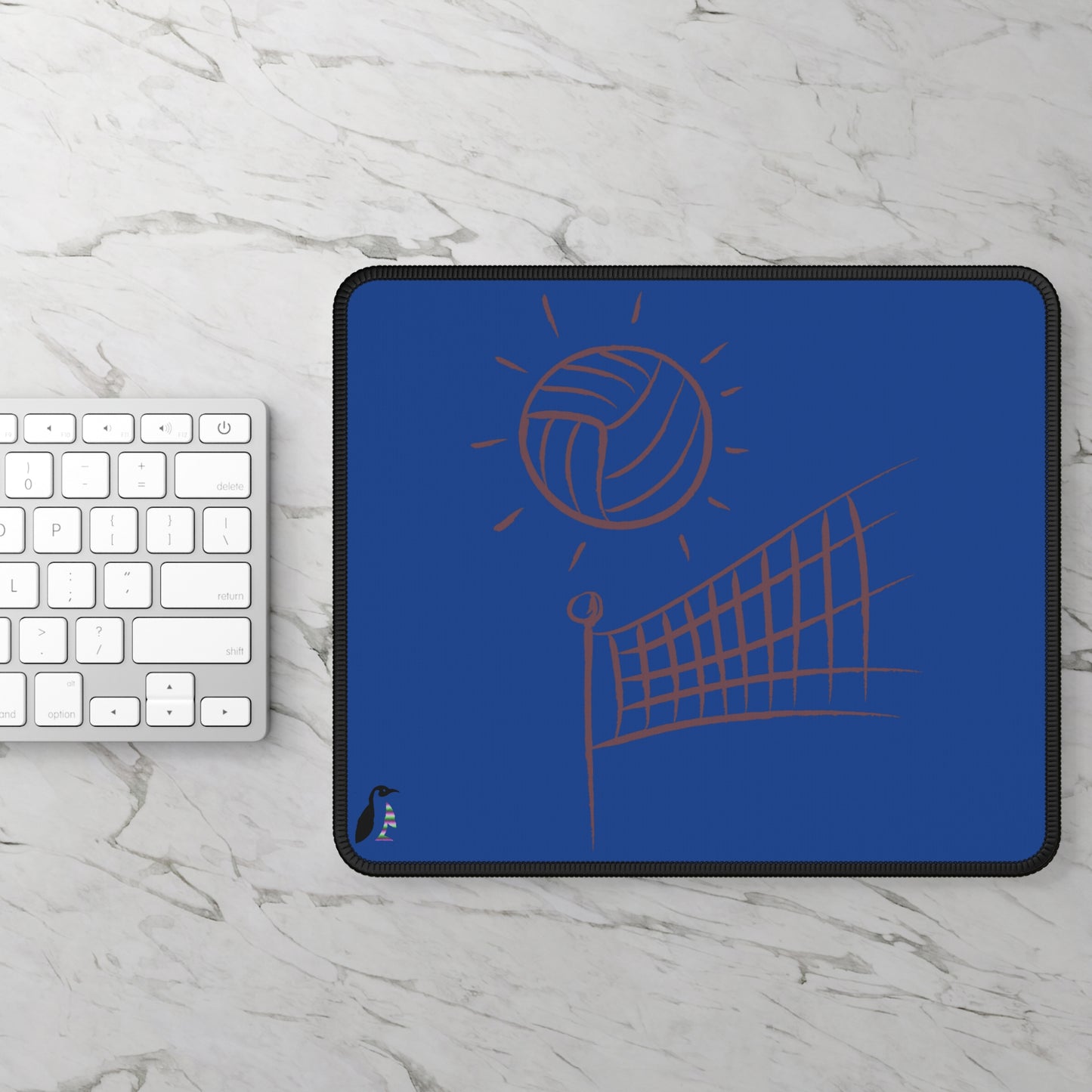 Gaming Mouse Pad: Volleyball Dark Blue