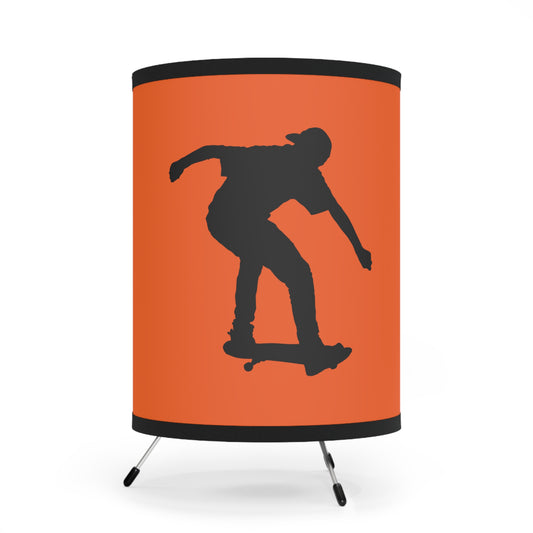Tripod Lamp with High-Res Printed Shade, US\CA plug: Skateboarding Orange