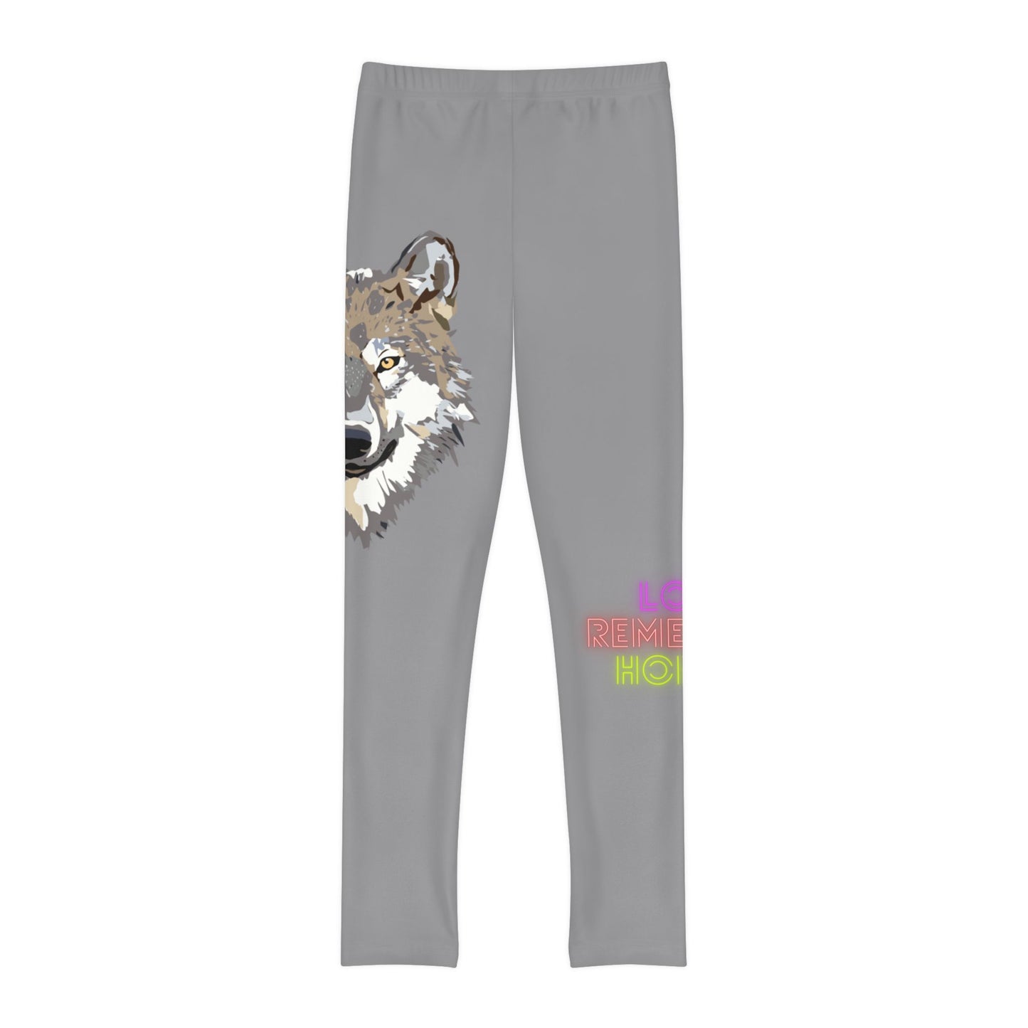 Youth Full-Length Leggings: Wolves Grey