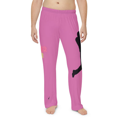 Men's Pajama Pants: Baseball Lite Pink