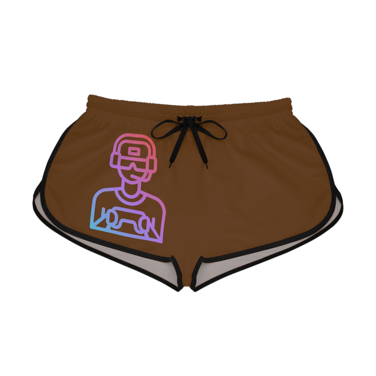 Women's Relaxed Shorts: Gaming Brown