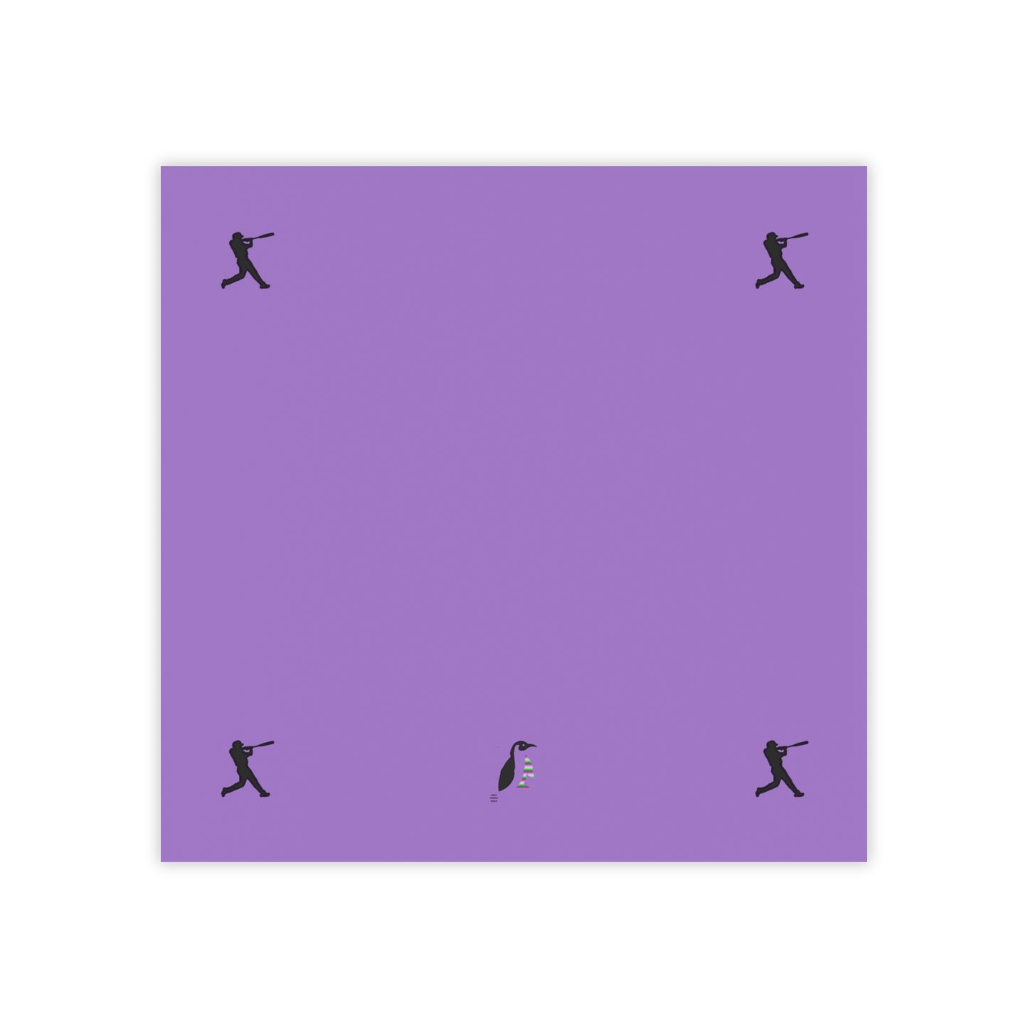 Post-it® Note Pads: Baseball Lite Purple