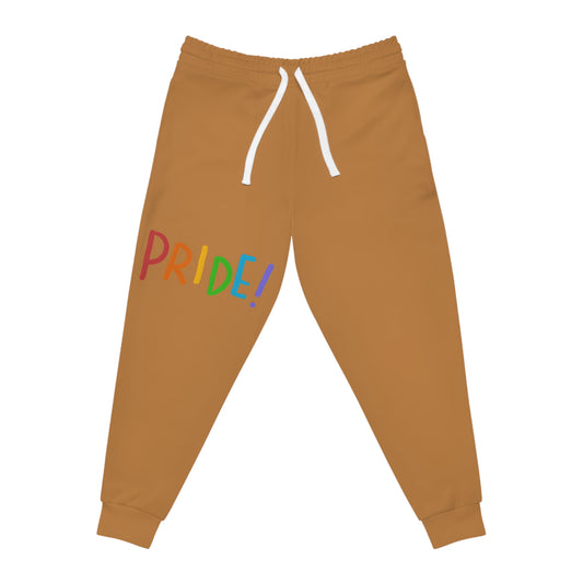 Athletic Joggers: LGBTQ Pride Lite Brown