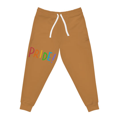 Athletic Joggers: LGBTQ Pride Lite Brown