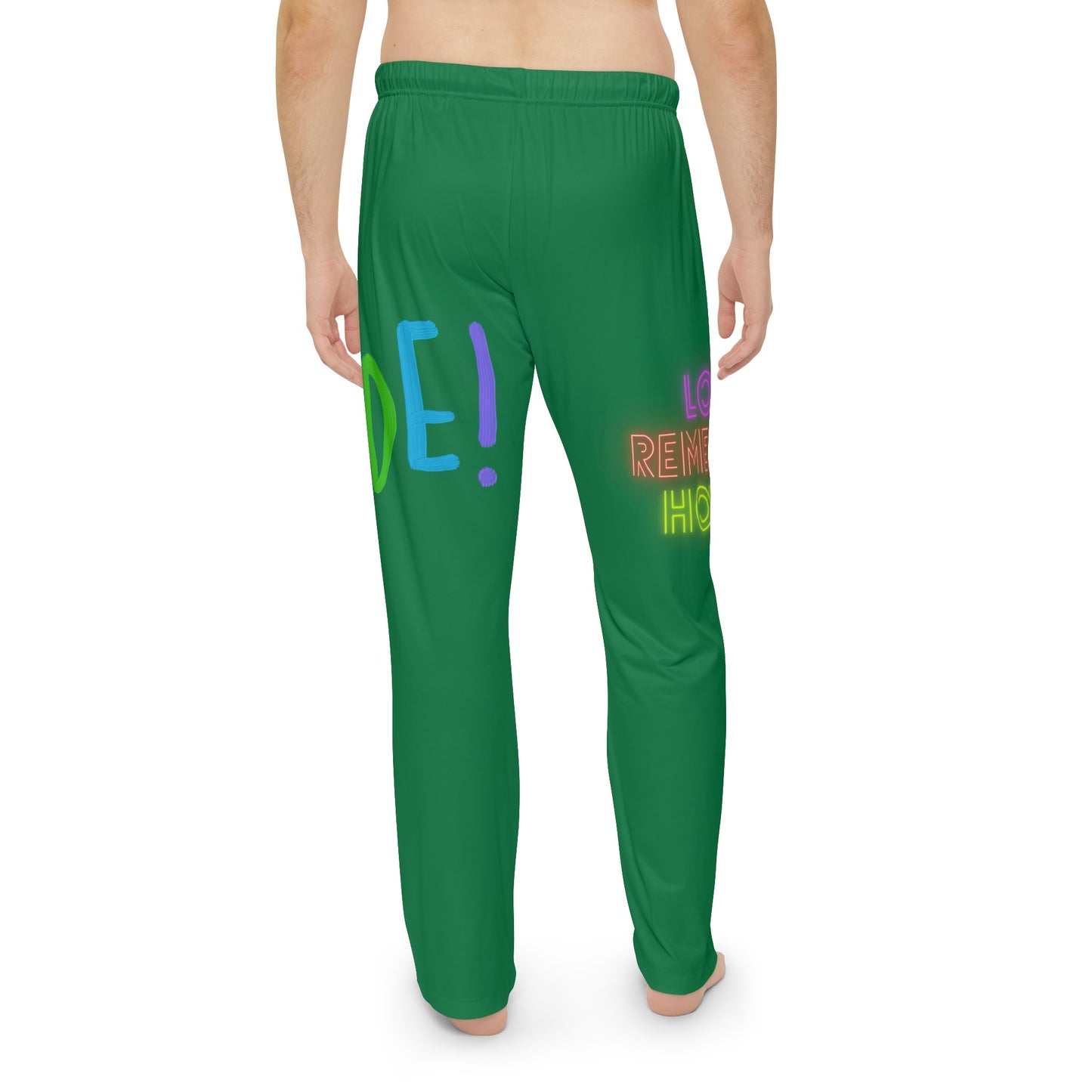 Men's Pajama Pants: LGBTQ Pride Dark Green