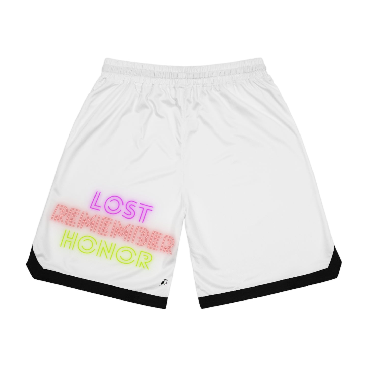 Basketball Rib Shorts: Wolves White