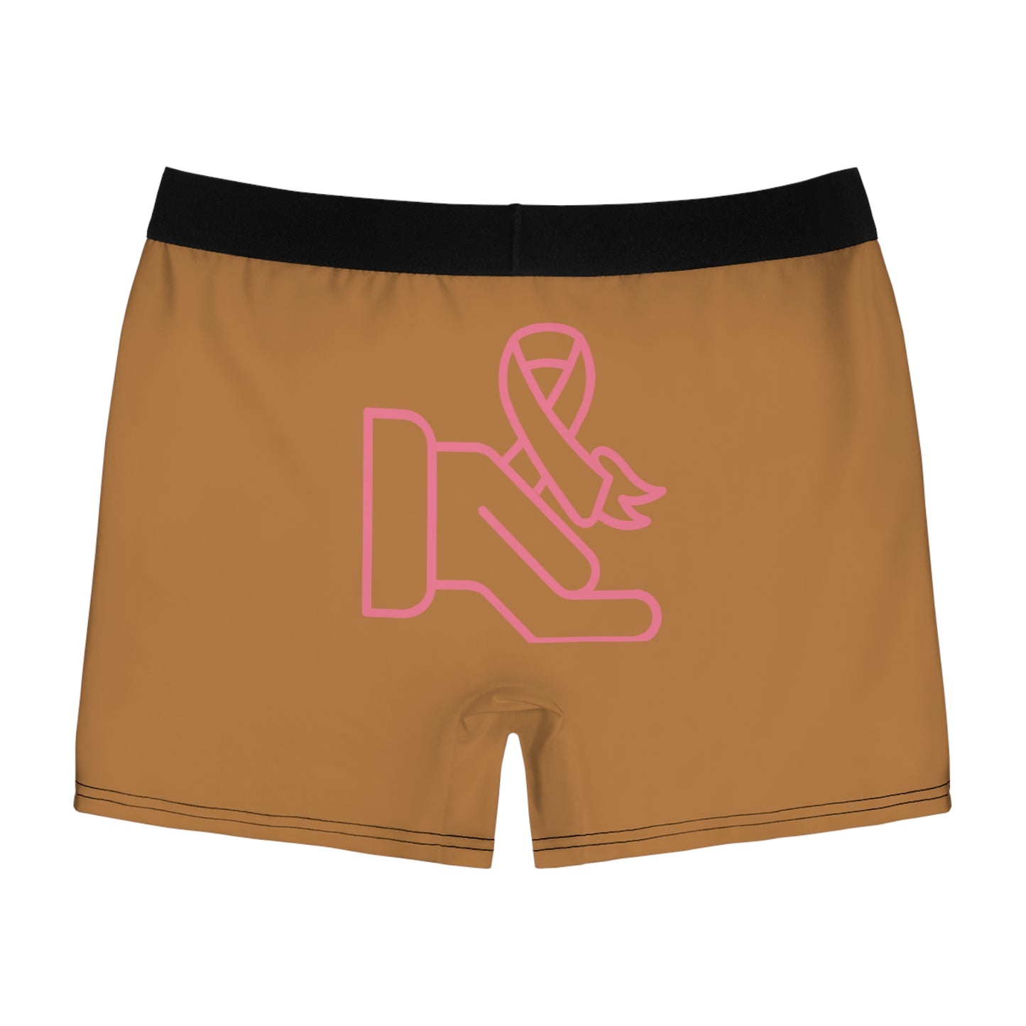 Men's Boxer Briefs: Fight Cancer Lite Brown