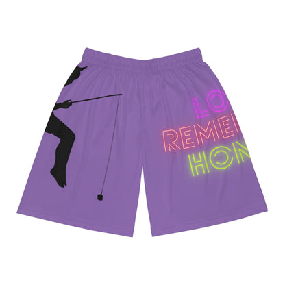 Basketball Shorts: Fishing Lite Purple