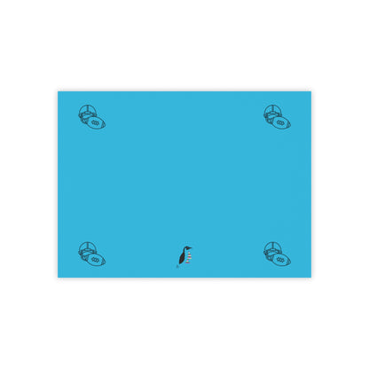 Post-it® Note Pads: Football Turquoise