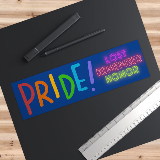Bumper Stickers: LGBTQ Pride Dark Blue