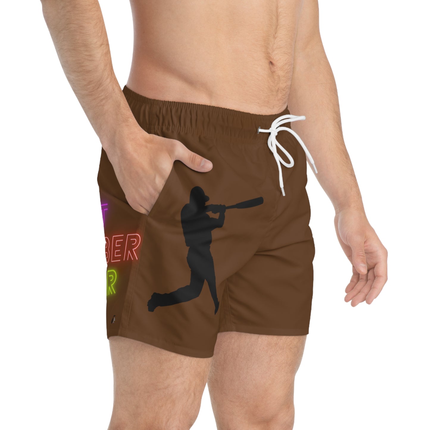 Swim Trunks: Baseball Brown