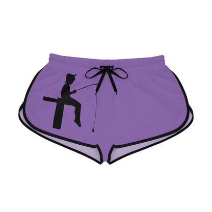 Women's Relaxed Shorts: Fishing Lite Purple