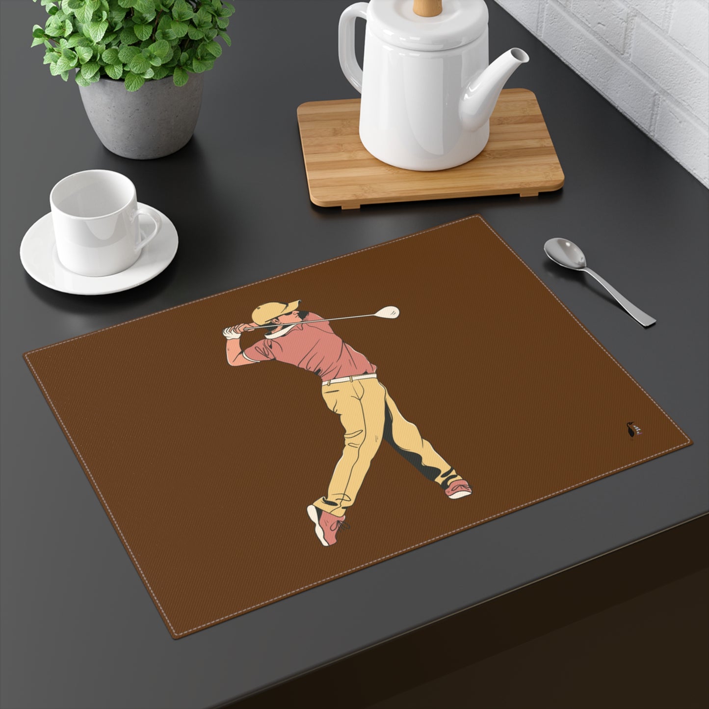 Placemat, 1pc: Golf Brown