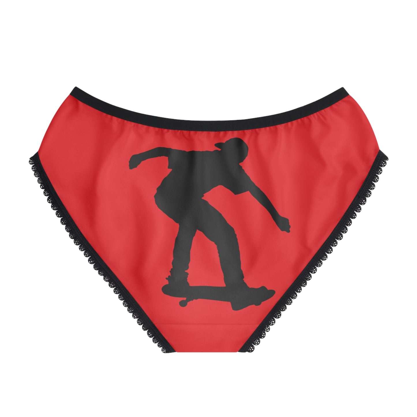 Women's Briefs: Skateboarding Red