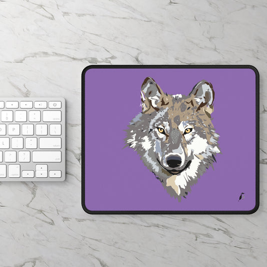 Gaming Mouse Pad: Wolves Lite Purple