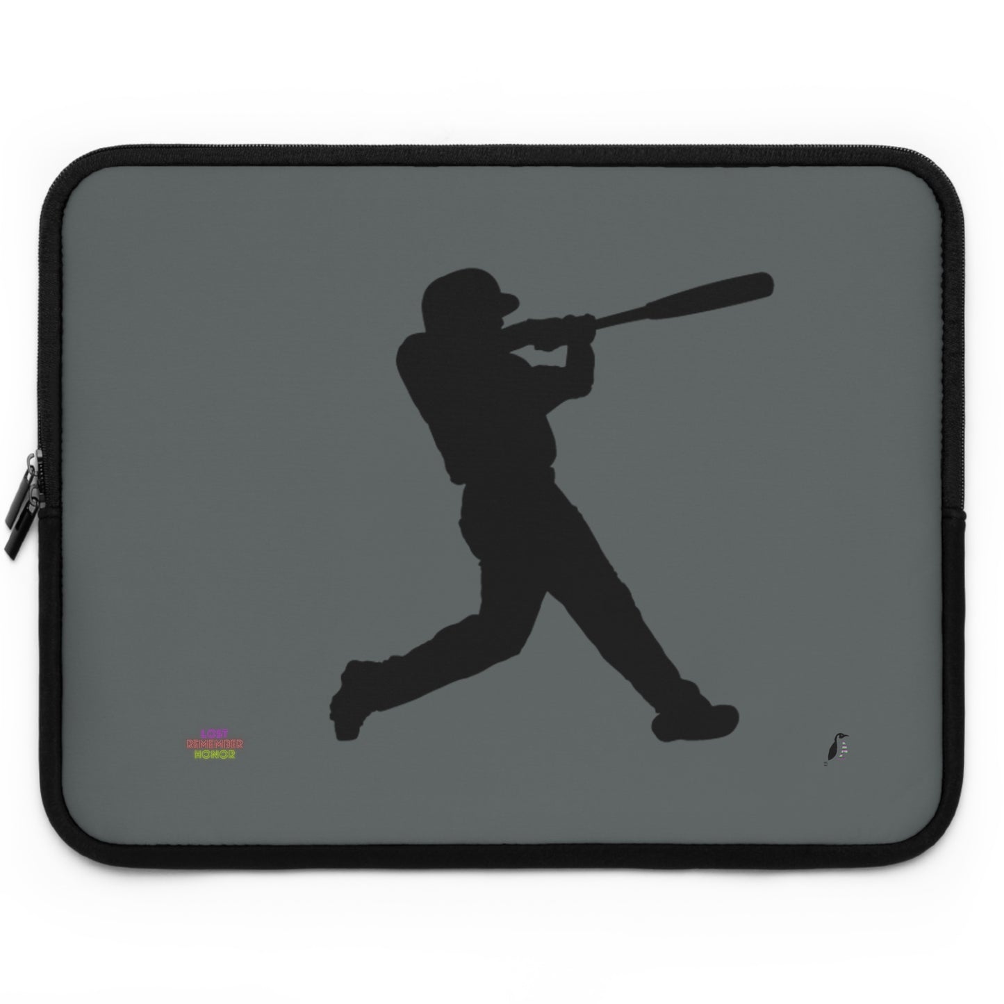 Laptop Sleeve: Baseball Dark Grey