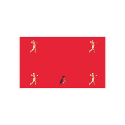 Post-it® Note Pads: Golf Dark Red