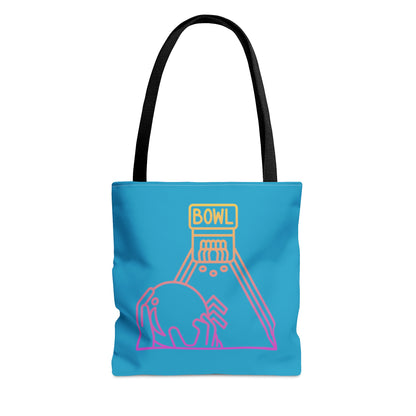 Tote Bag: Bowling Turquoise