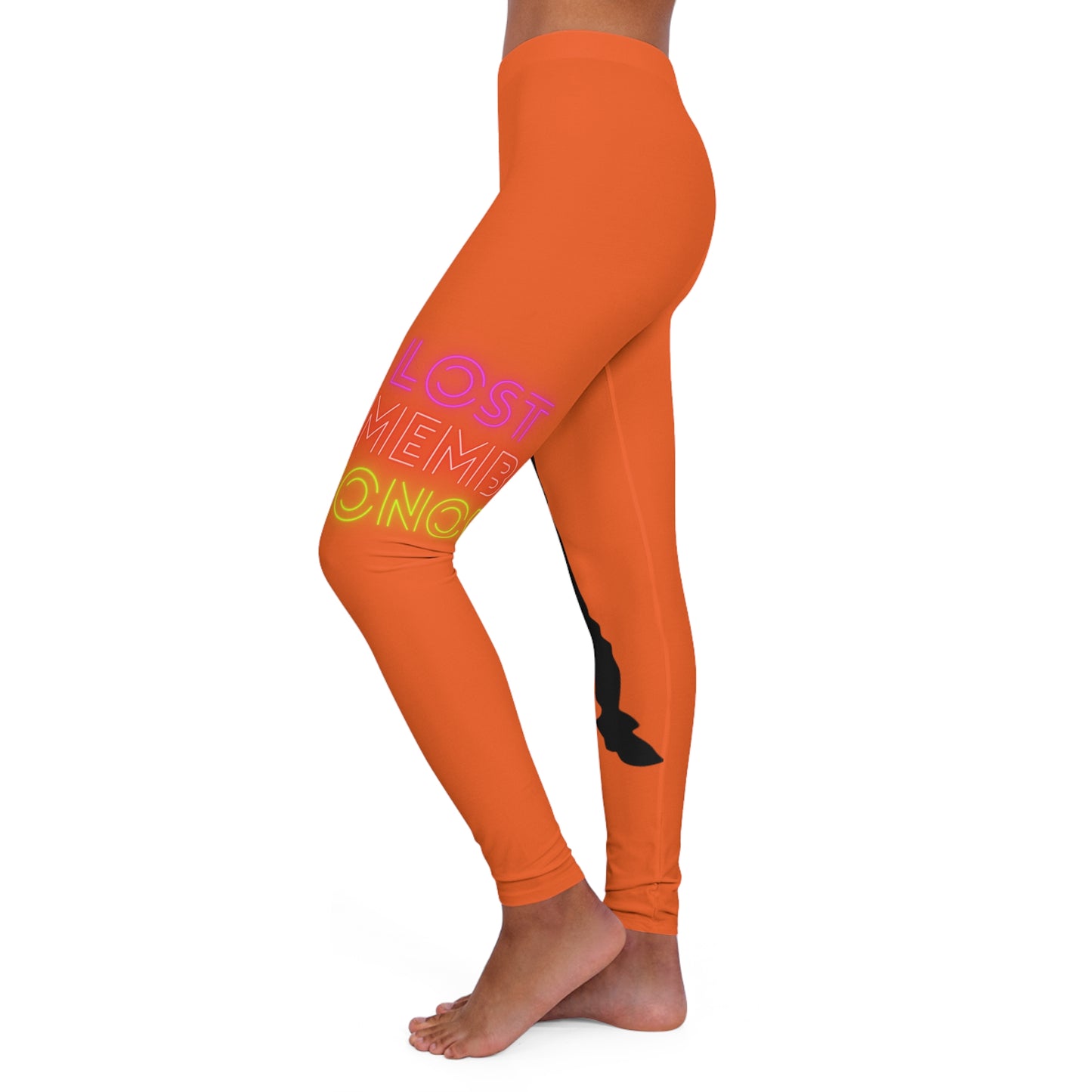 Women's Spandex Leggings: Dance Orange