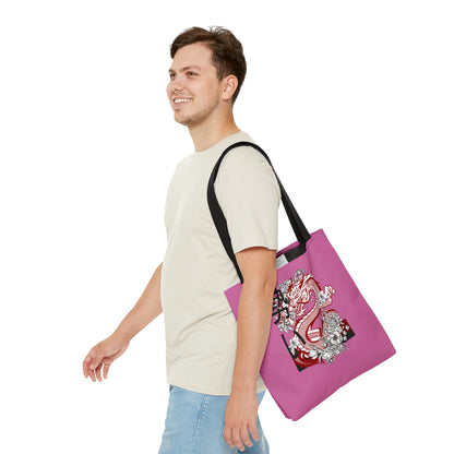Tote Bag: Dragons Lite Pink