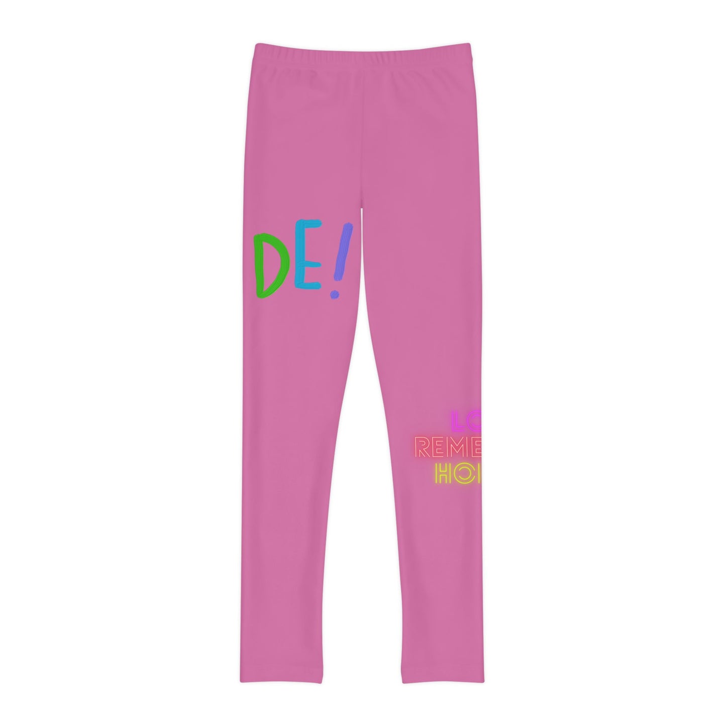 Youth Full-Length Leggings: LGBTQ Pride Lite Pink