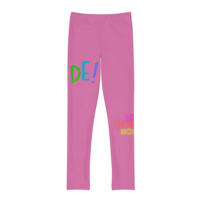 Youth Full-Length Leggings: LGBTQ Pride Lite Pink