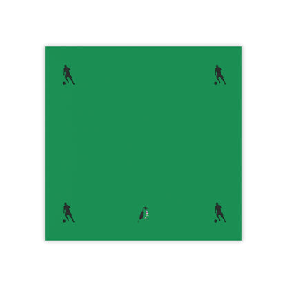 Post-it® Note Pads: Soccer Dark Green