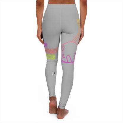 Women's Spandex Leggings: Bowling Lite Grey