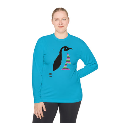 Lightweight Long Sleeve Tee: Crazy Penguin World Logo #2