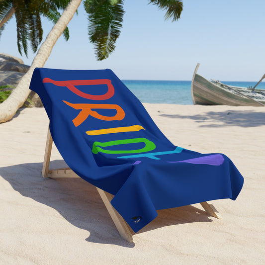 Beach Towel: LGBTQ Pride Dark Blue