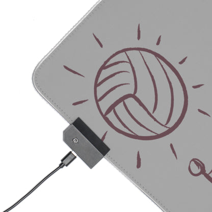 LED Gaming Mouse Pad: Volleyball Lite Grey