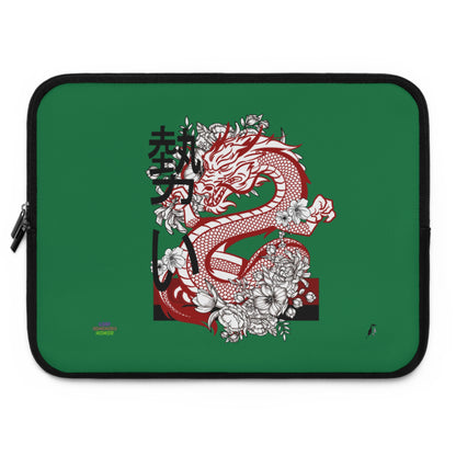 Laptop Sleeve: Dragons Dark Green